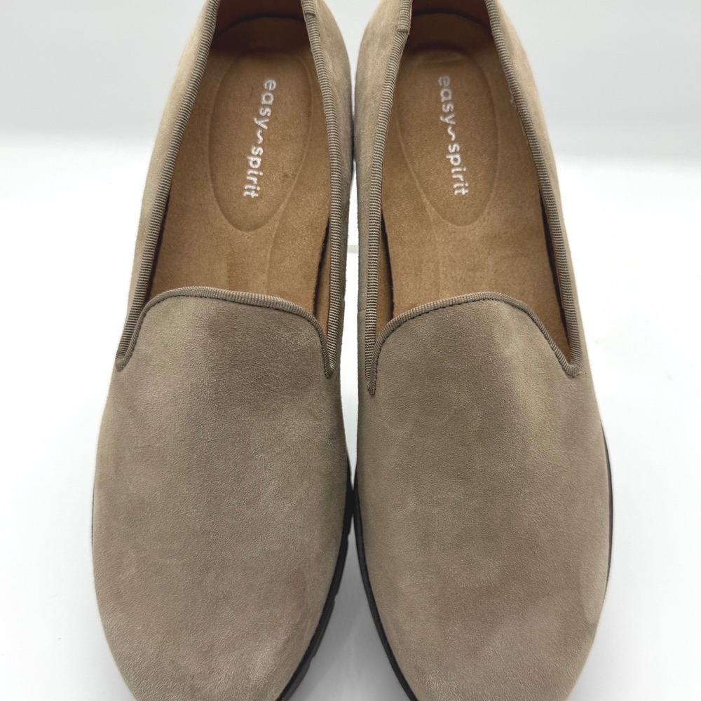 Women’s Suede Slip-On Loafers in Taupe - Picture 5 of 8